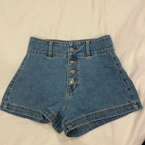 Pacsun Blue Denim Mom Shorts